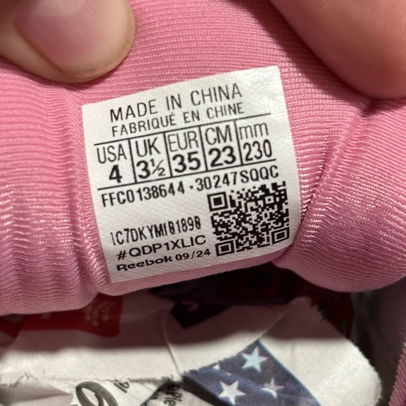 Reebok Kids Light Pink Sneakers - Picture 7 of 12